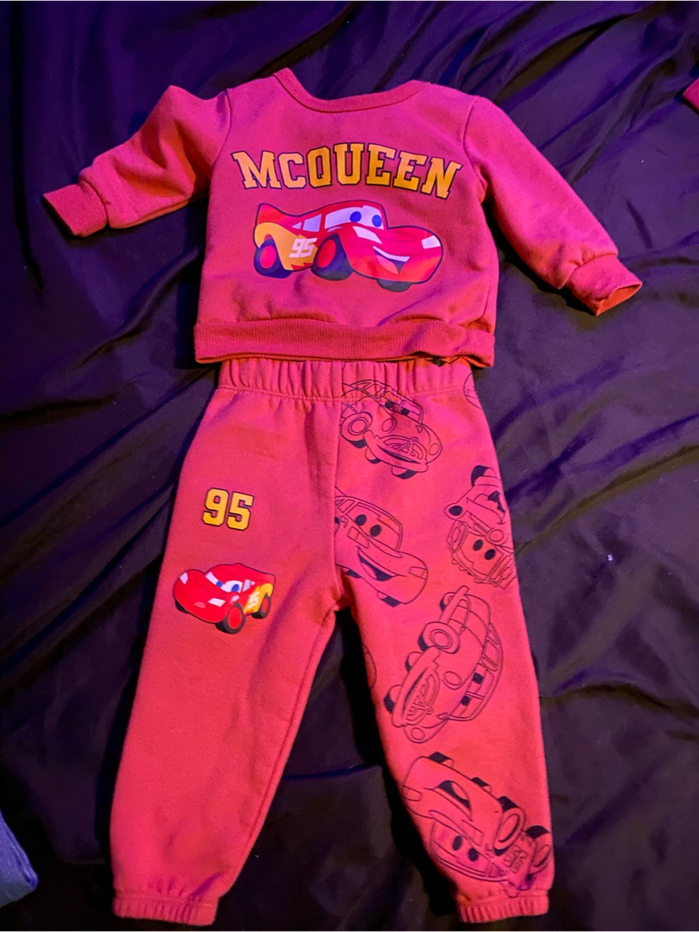 Disney Red Lightning McQueen Kids Sweatshirt and Joggers Set